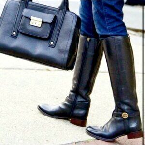 Tory Burch Bristol Leather Riding Boots